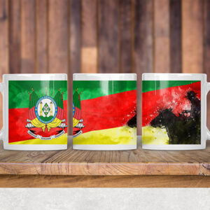 Arte Caneca Rio Grande do Sul - Gaúcho a cavalo