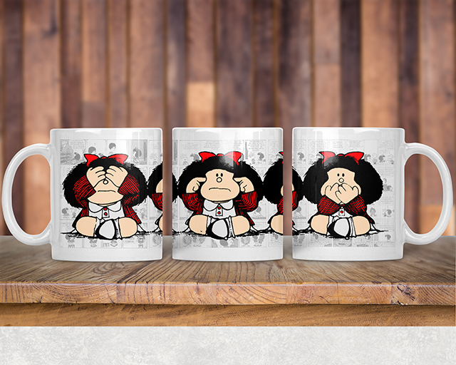 Arte Caneca Mafalda