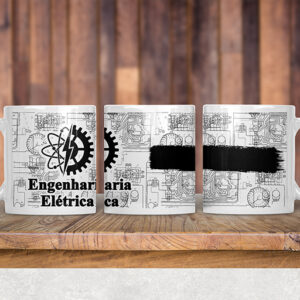 Arte Caneca Engenharia Elétrica com nome