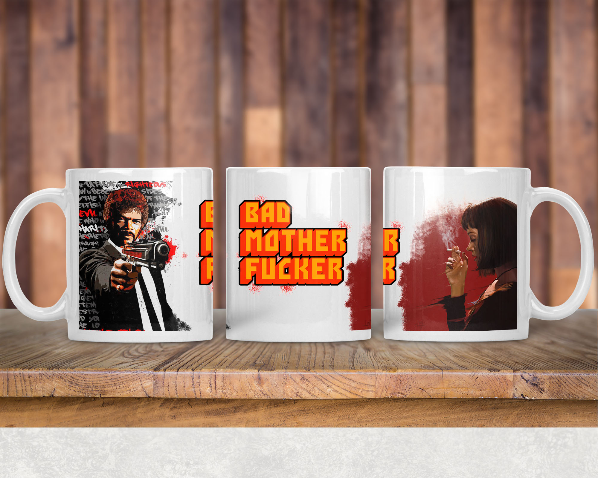Arte Caneca Pulp Fiction