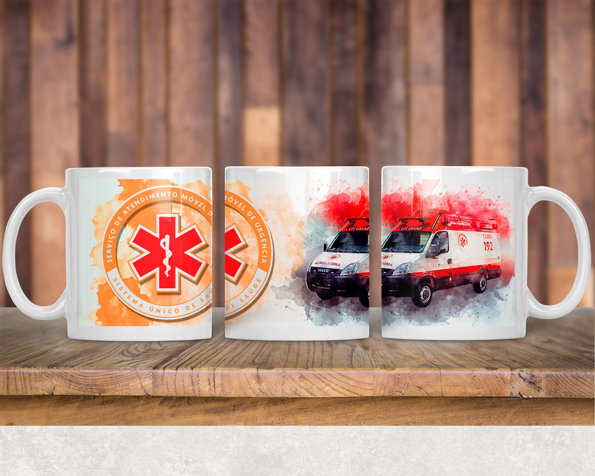 Arte para Caneca do Samu